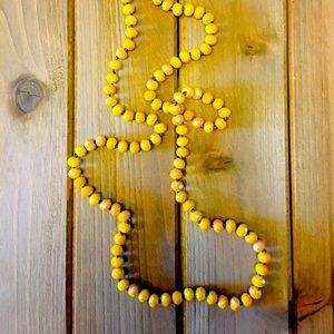 Mustard Beaded Necklace